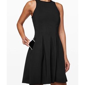 lululemon Here to There Dress in Black Size 4 EUC
